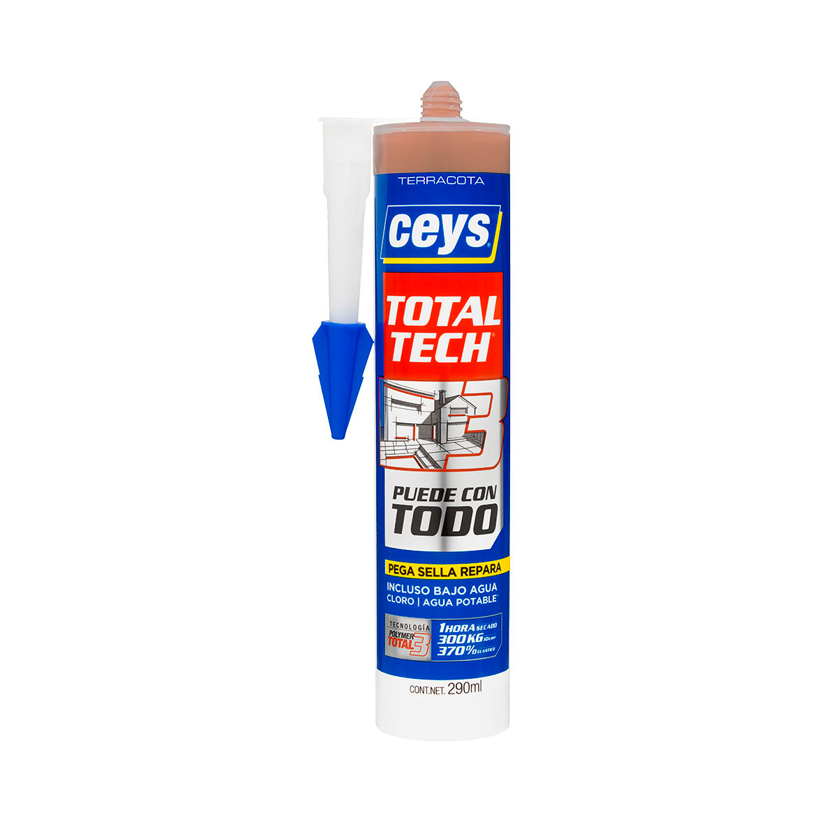 Ceys Total Tech Terracota Cart 290Ml