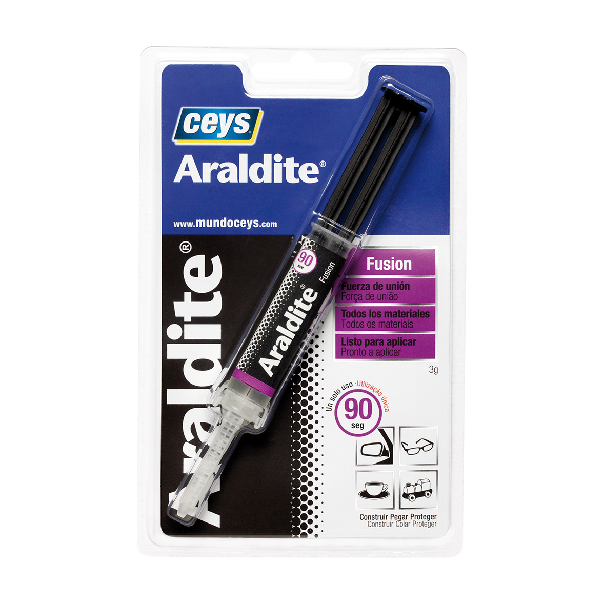 Araldit Fusion Jeringa Blister 3 G