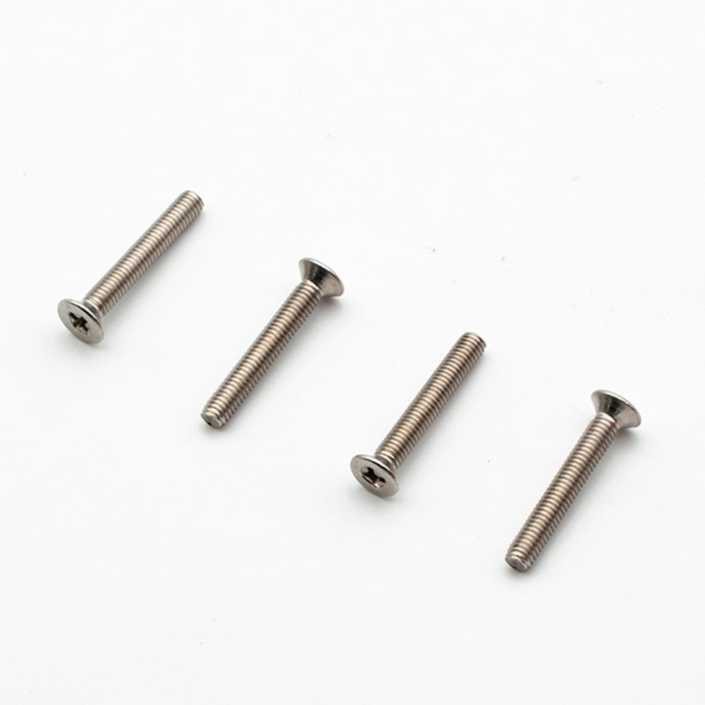 Tornillo Métrico Avellanado ranurado Cruz. Inoxidable 304 Din 965 3x12mm. (20u.)