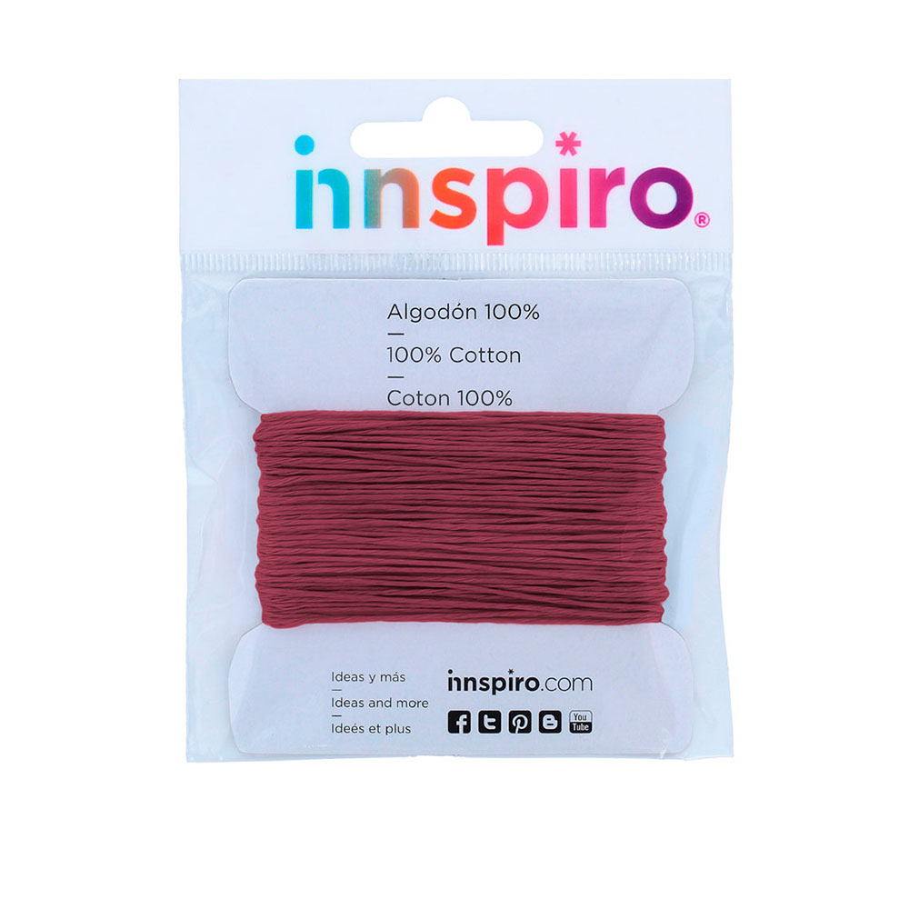 Hilo Algodón Encerado Ciruela 1,5 mm (10 m)
