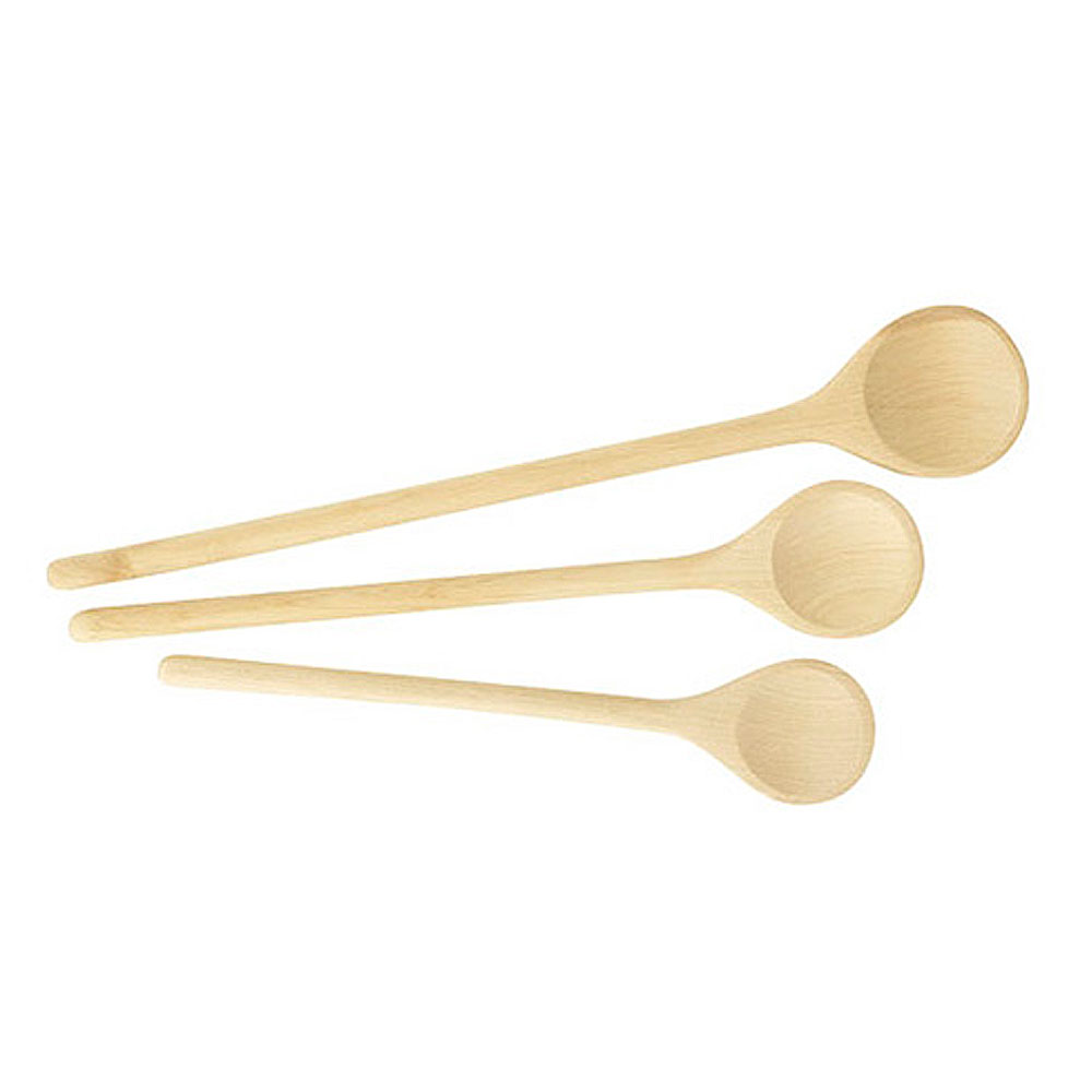 Jgo. 3 cucharas redondas Woody