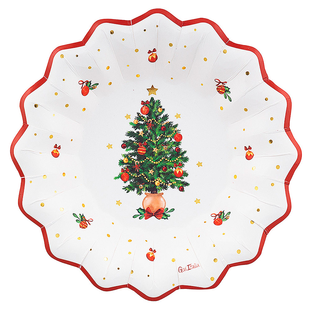 Platos Hondos New Liberty Christmas Wishes 24 cm (8 u.)