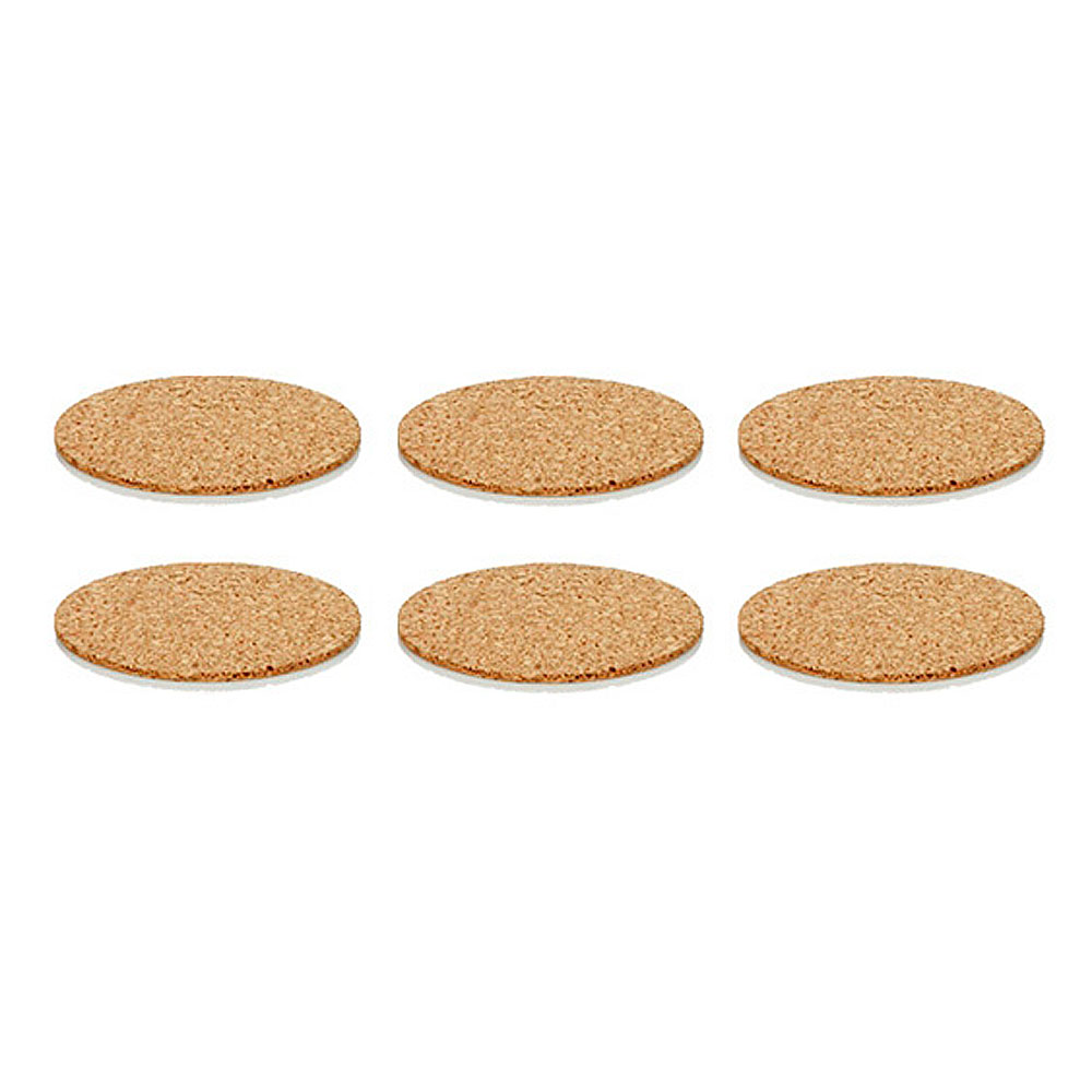 Jgo. 6 posavasos de corcho Teo