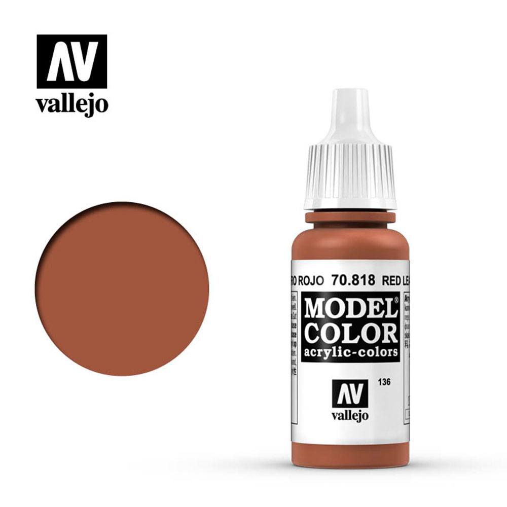 Pintura Modelcolor 818 Cuero Rojo 17Ml.