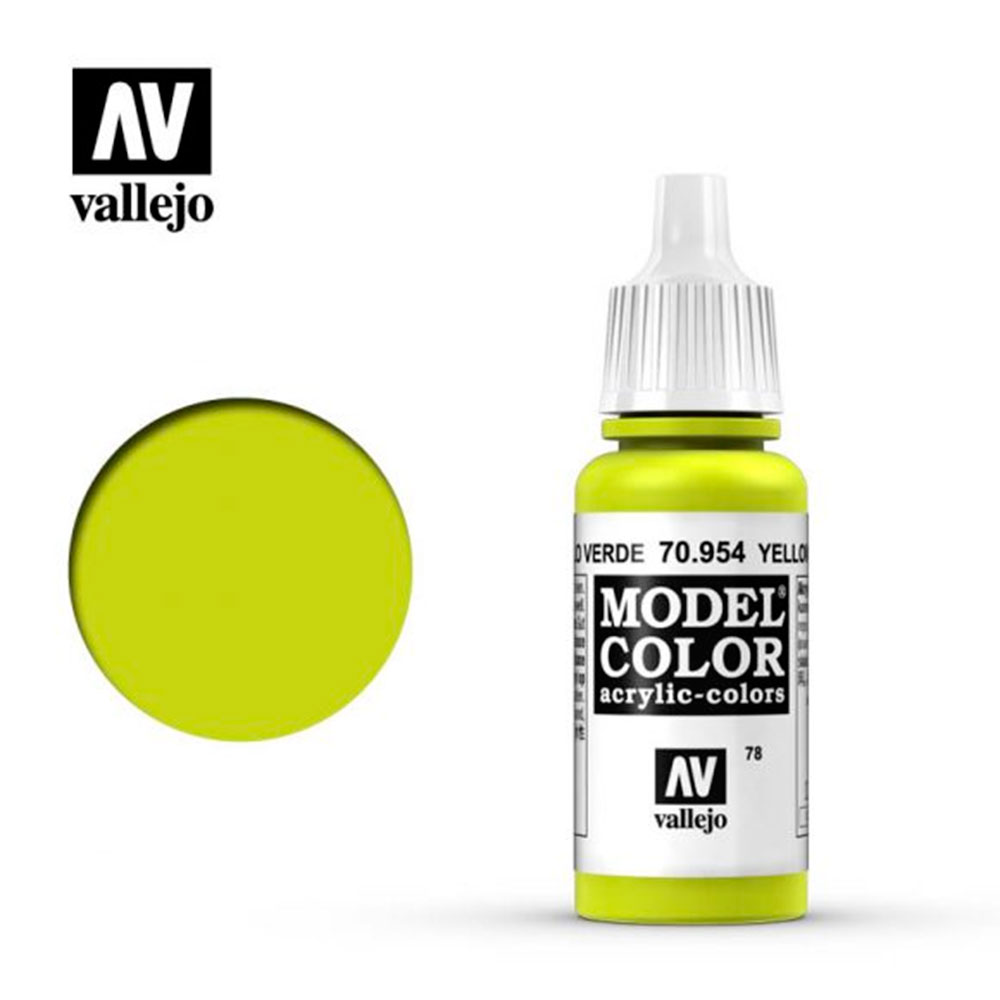 Pintura Model Color 954 Amarillo Verde 17Ml.