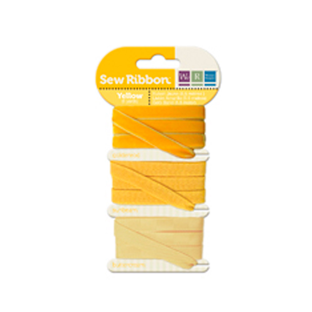 Set 3 Cintas Amarillos 5,5m.