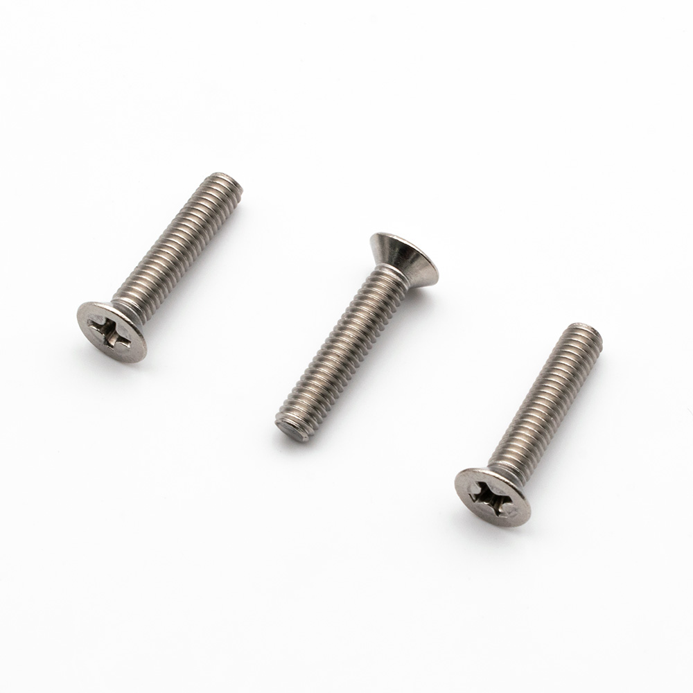 Tornillo Métrico Avellanado ranurado Cruz Din 965 4x20mm. (16u.)