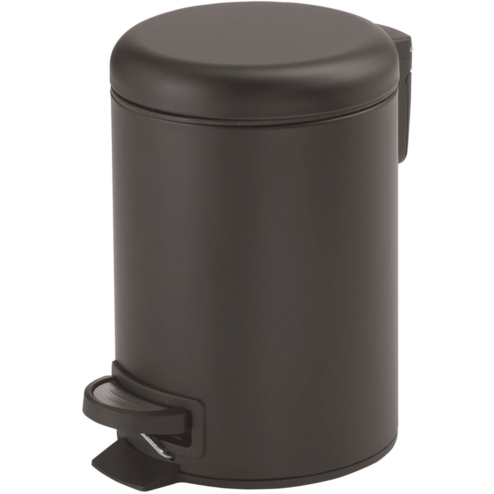 Papelera Redonda G-Potty Negro Opaco 3L