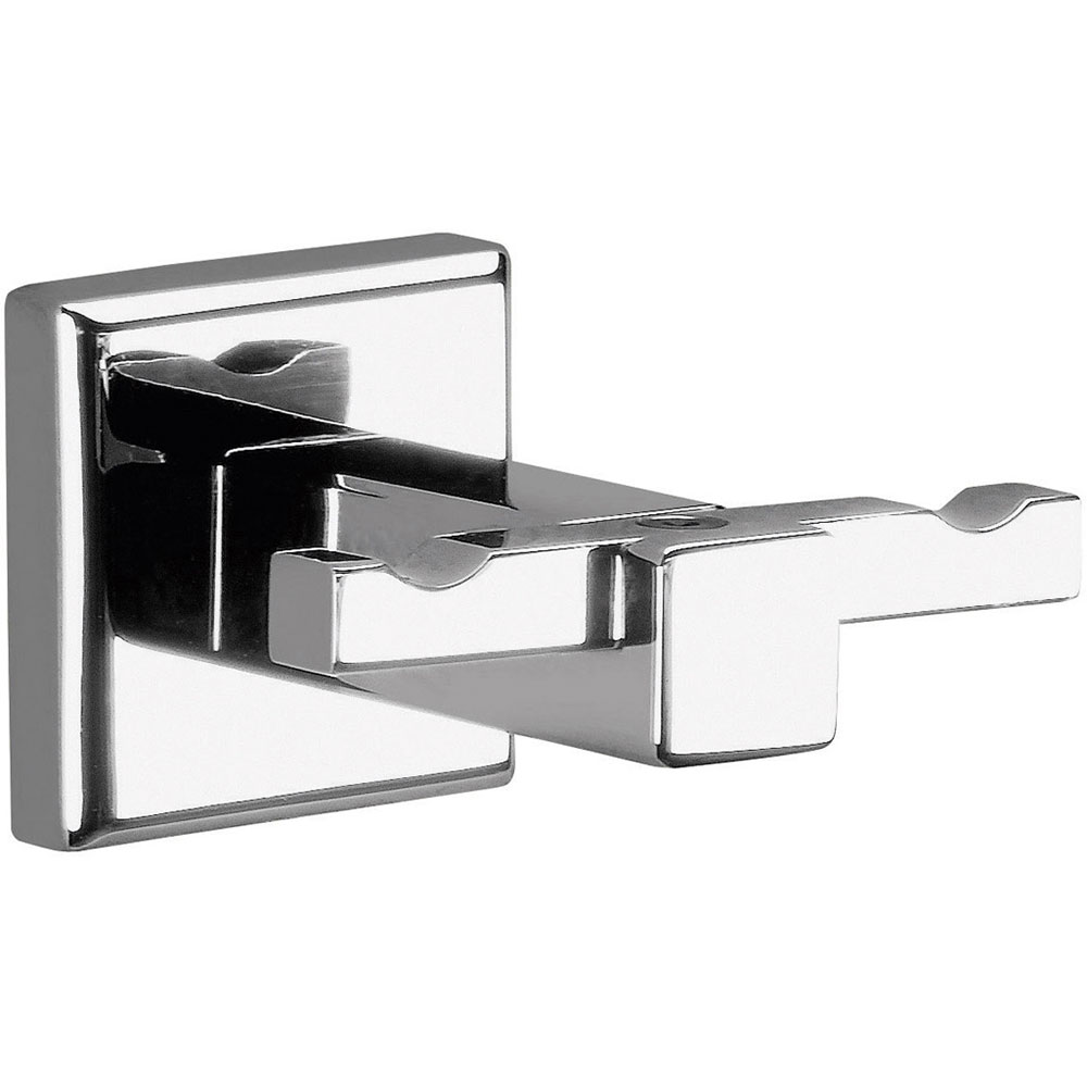 Percha Doble Colorado Cromado