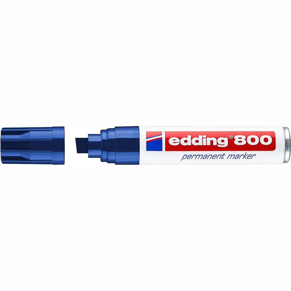Rotulador Edding 3000 marcador permanente azul y cuerpo metálico