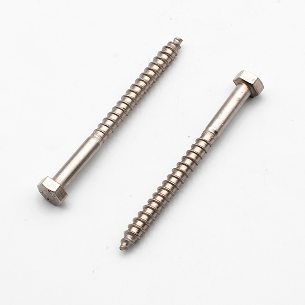 Tirafondo rosca madera 304 Din 571 5x60mm. (2u.)