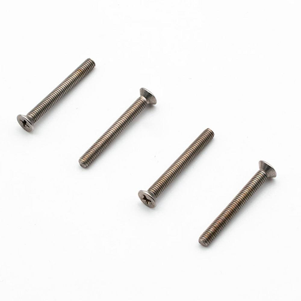 Tornillo Métrico Avellanado ranurado Cruz. Inoxidable 304 Din 965 3x25mm. (20u.)