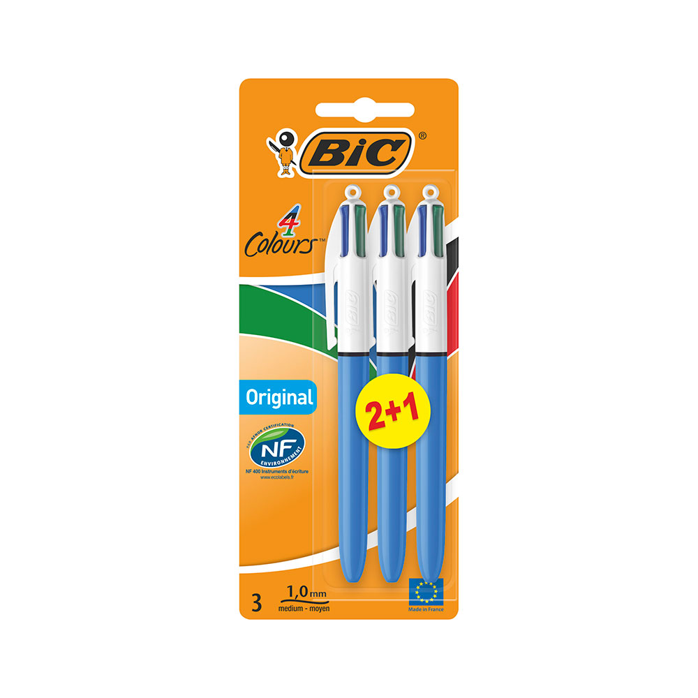 Bolígrafo Bic 4 Colores