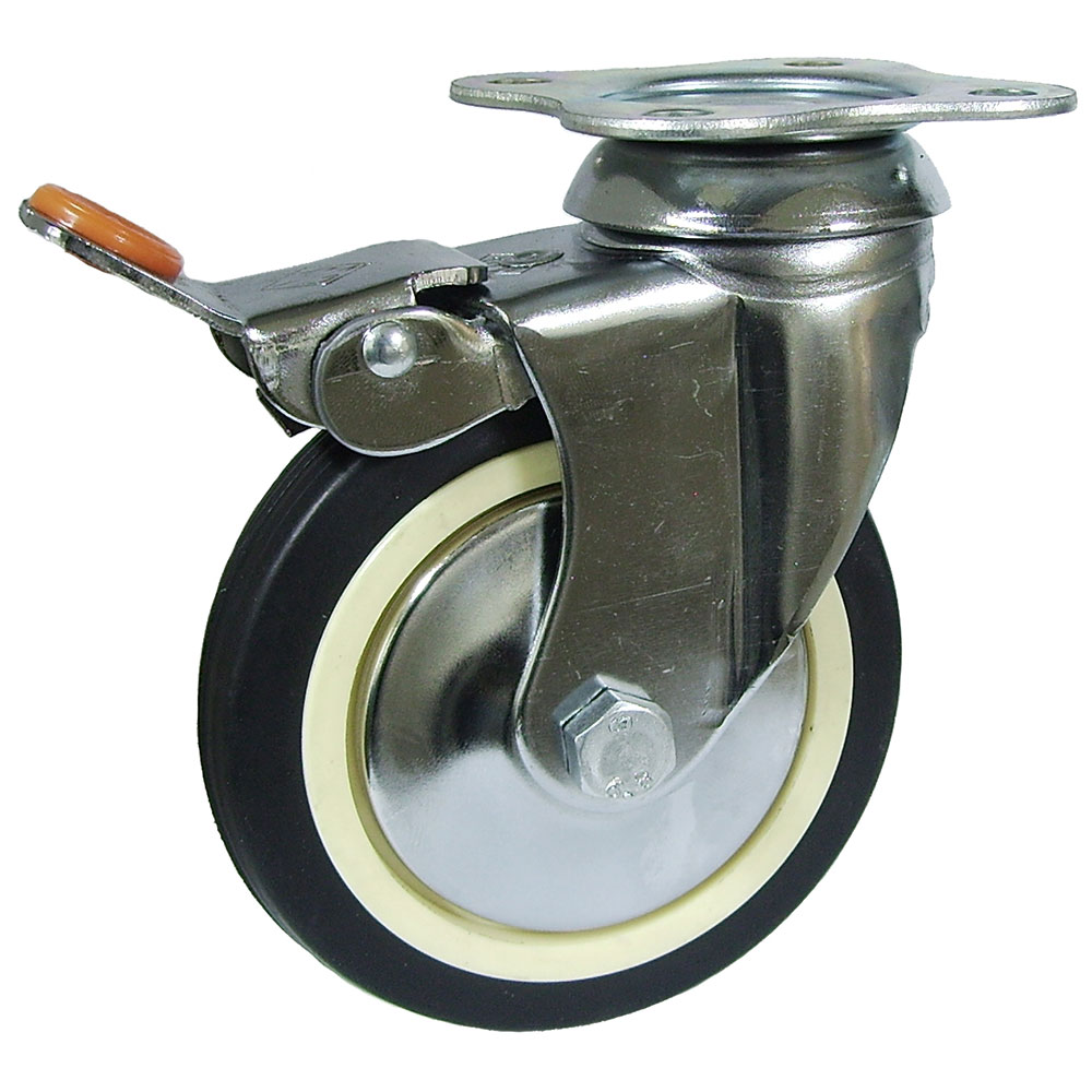 Rueda Fort Freno 3/125 Fda. Goma Negra