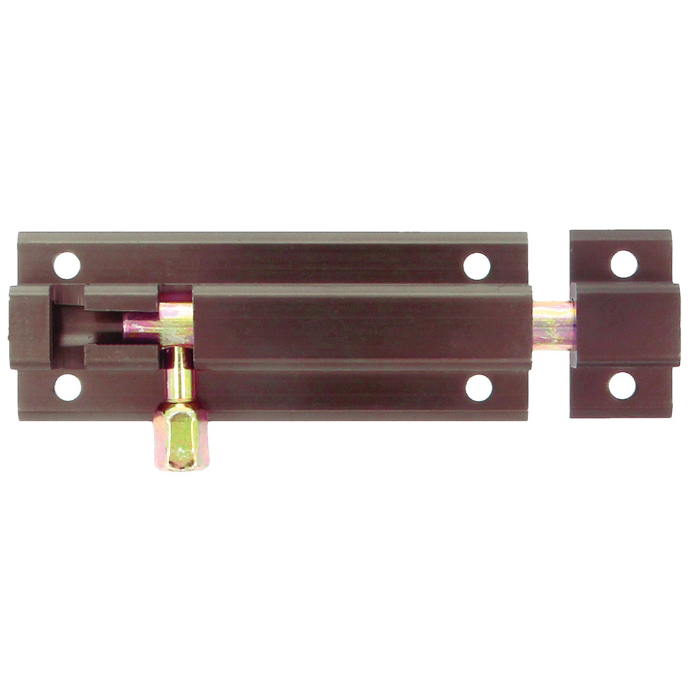 Pasador sobreponer 100x30mm. Aluminio bronceado (1u.) - Mod. 500