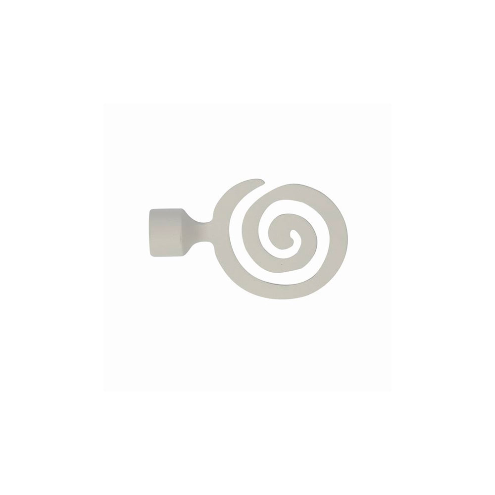 Terminal Metal Espiral Blanco 25Mm (1U)