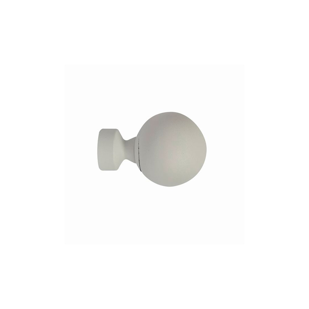 Terminal Metal Esfera Blanco 25Mm (1U)