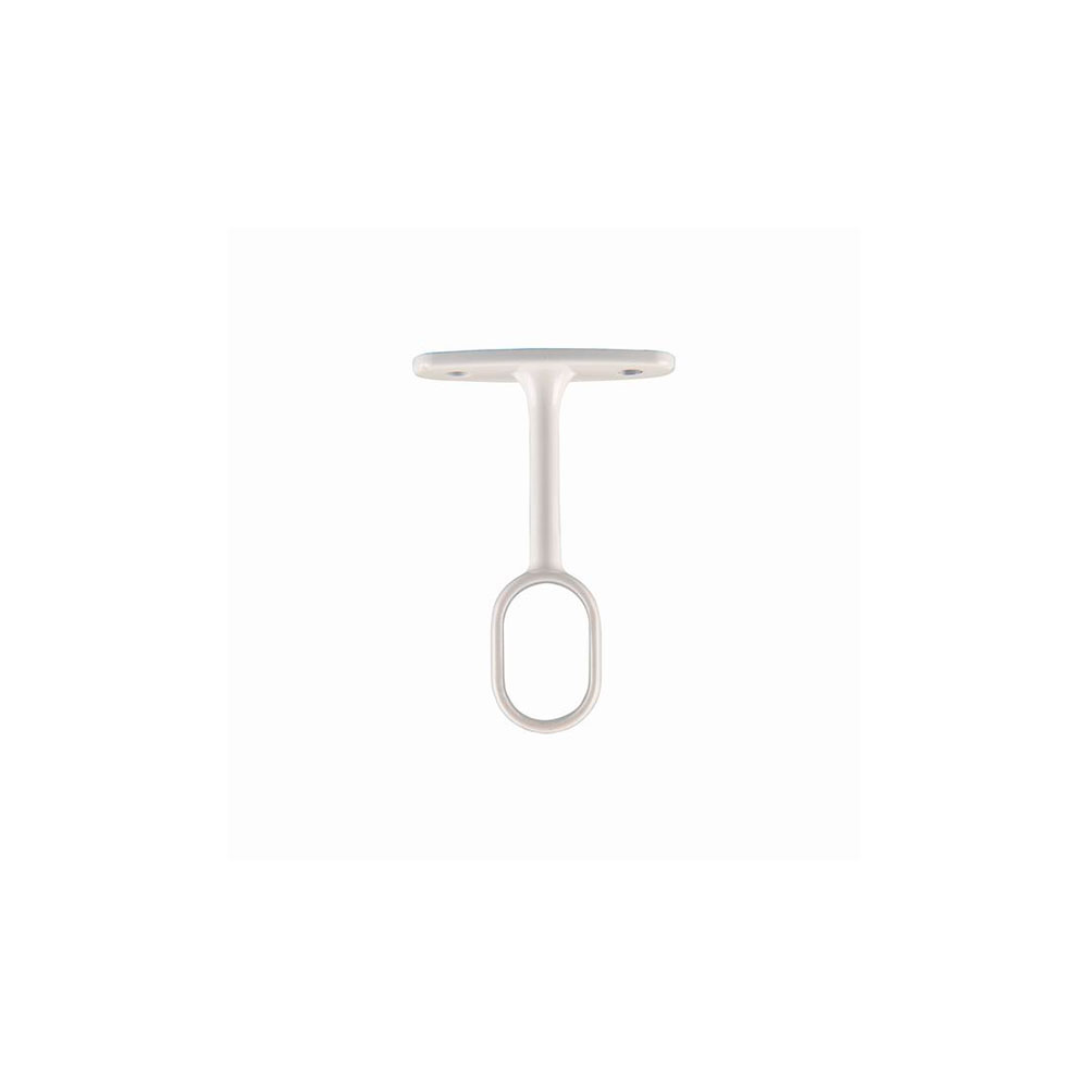 Soporte Metálico Ovalado 25x15 Mm Blanco To302