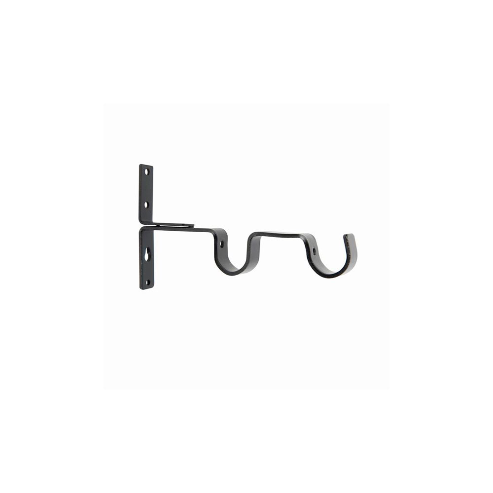 Soporte Doble 22/22 Metal Negro. 22Mm Ferro-Wood