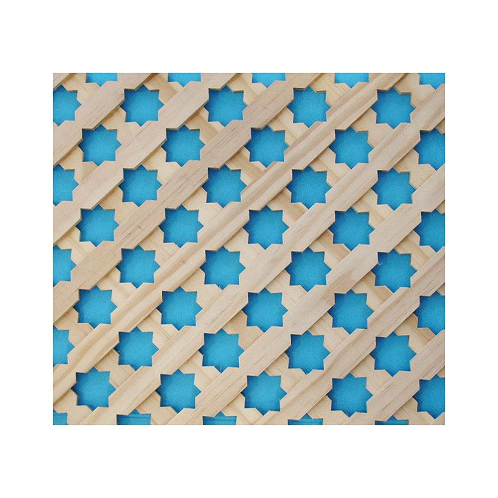 Celosía R222 Estrella 20 mm Natural 220x84