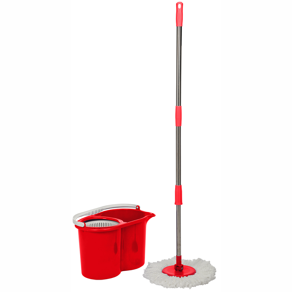 Conjunto Fregona Centrifugado Rojo