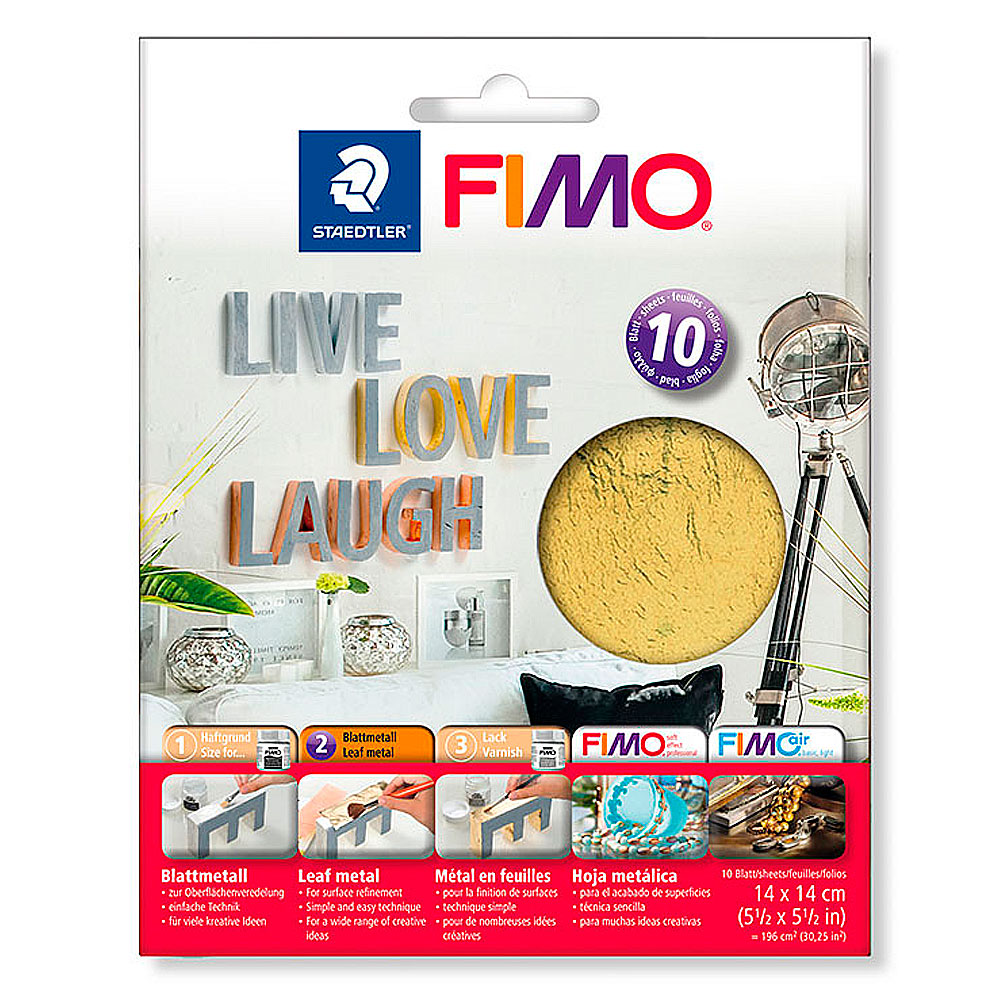 Fimo Hojas de Metal Oro