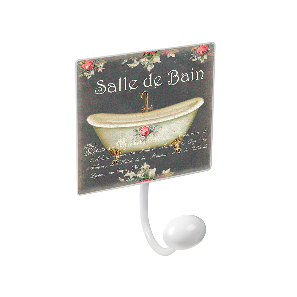 Percha Pared - 1 Pomo Porcelana Salle de Bain 1