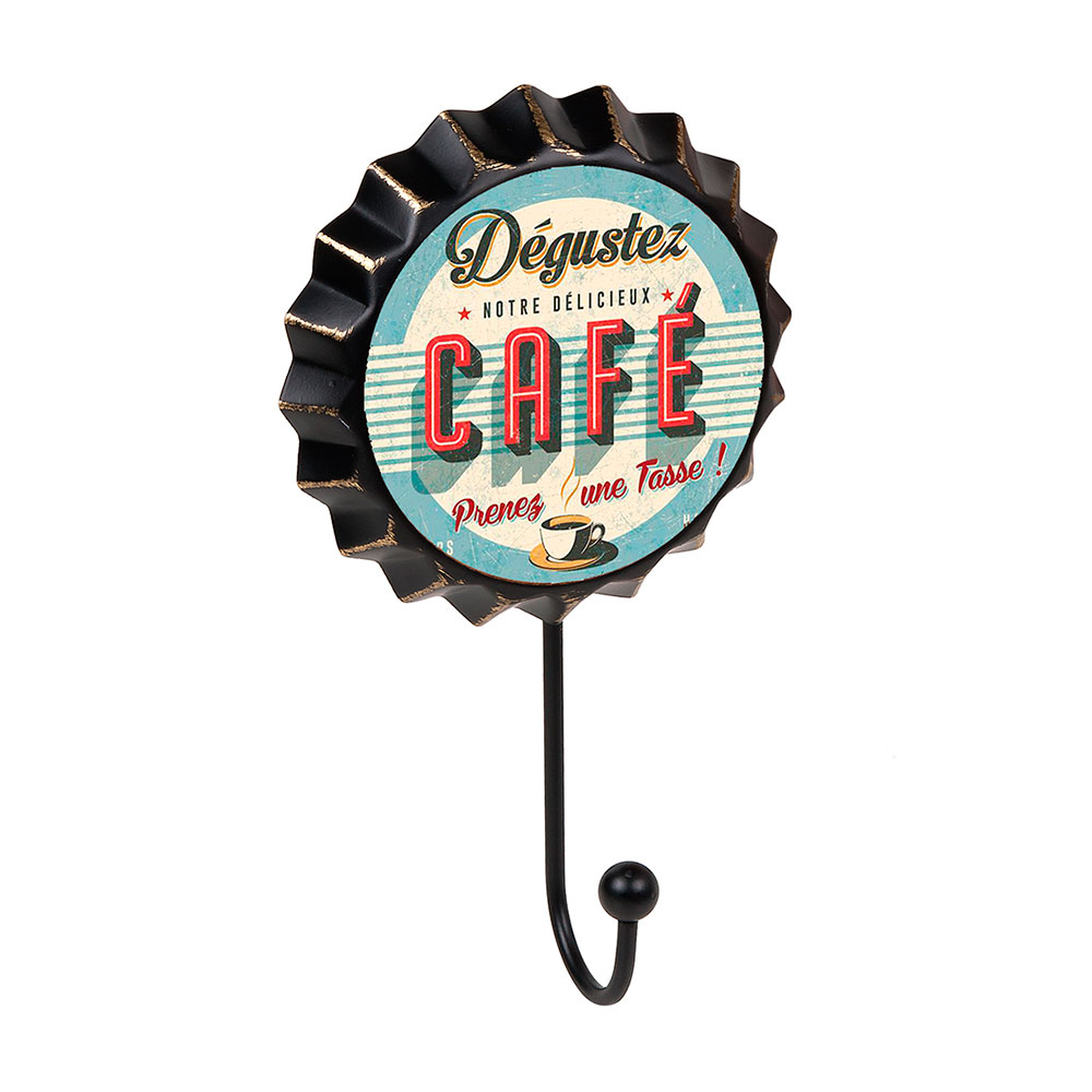 Percha Pared - 1 Pomo Chapa Café