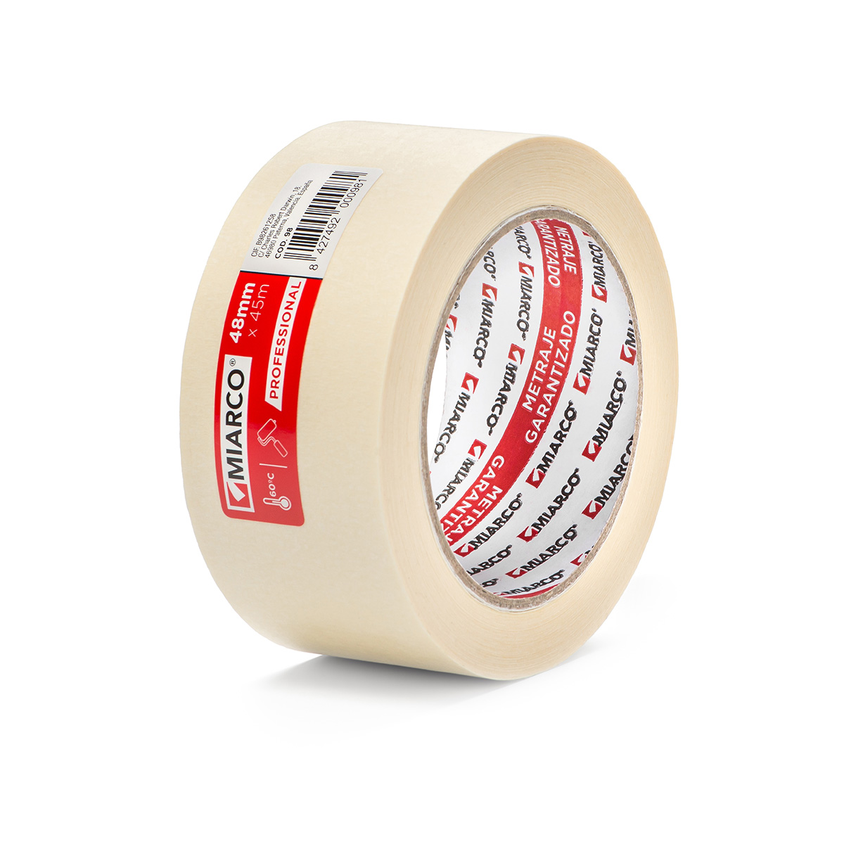 Cinta adhesiva Krepp Miarco 48mm X 45m Co