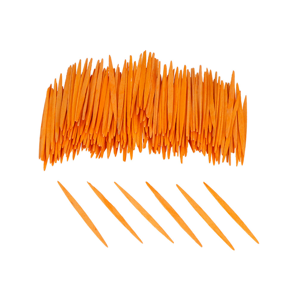 Palillos Planos Naranja 65mm. 250u.