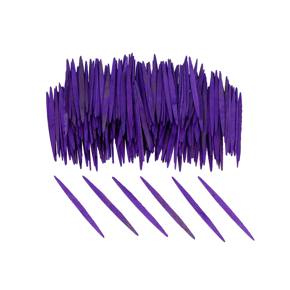 Palillos Planos Lila 65mm. 250u.