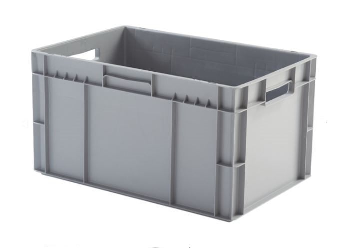 Caja Eurobox 600x400x320mm. Gris Asa Abierta Eu 6432L