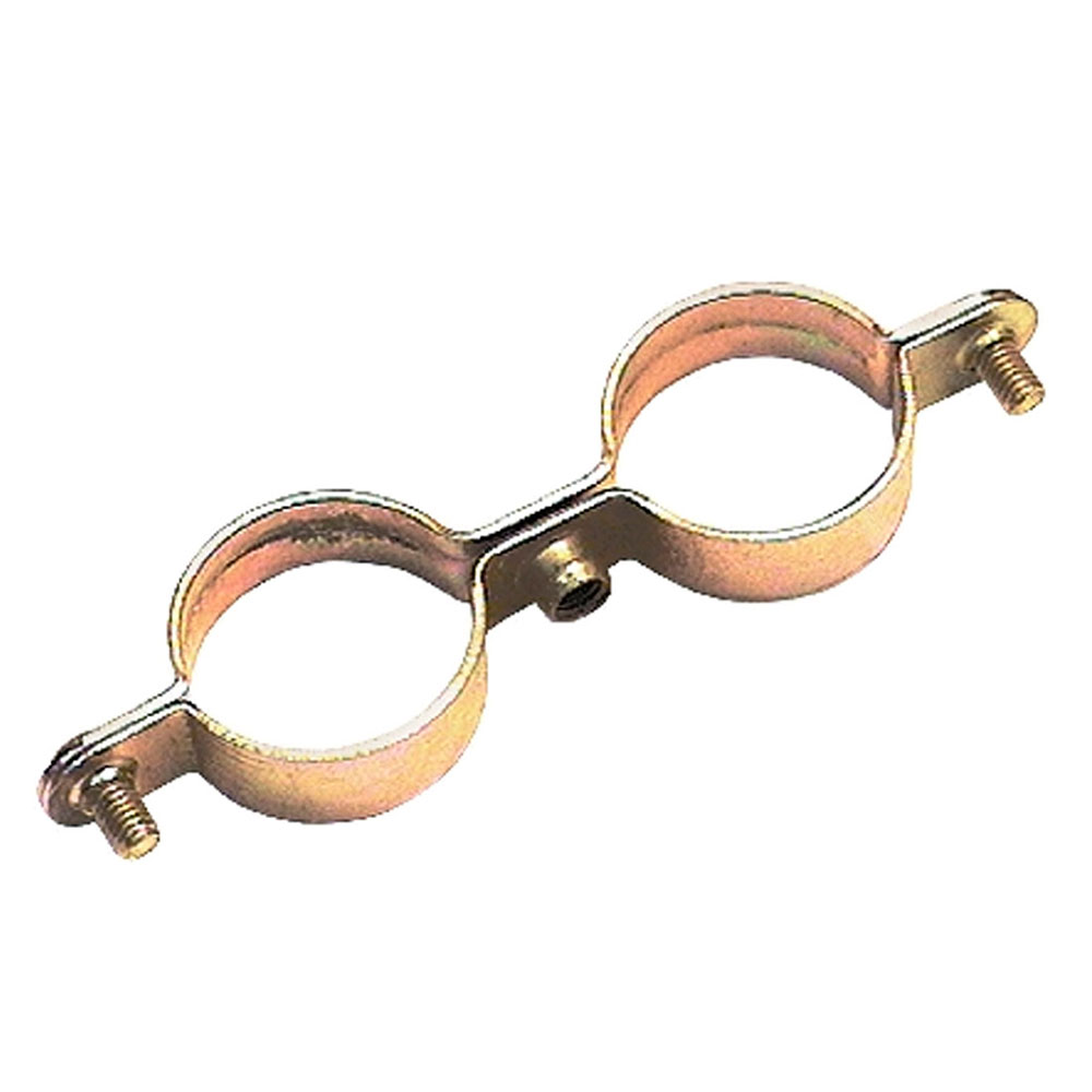 Abrazadera  M6 Doble 15 mm Blister (4u.)