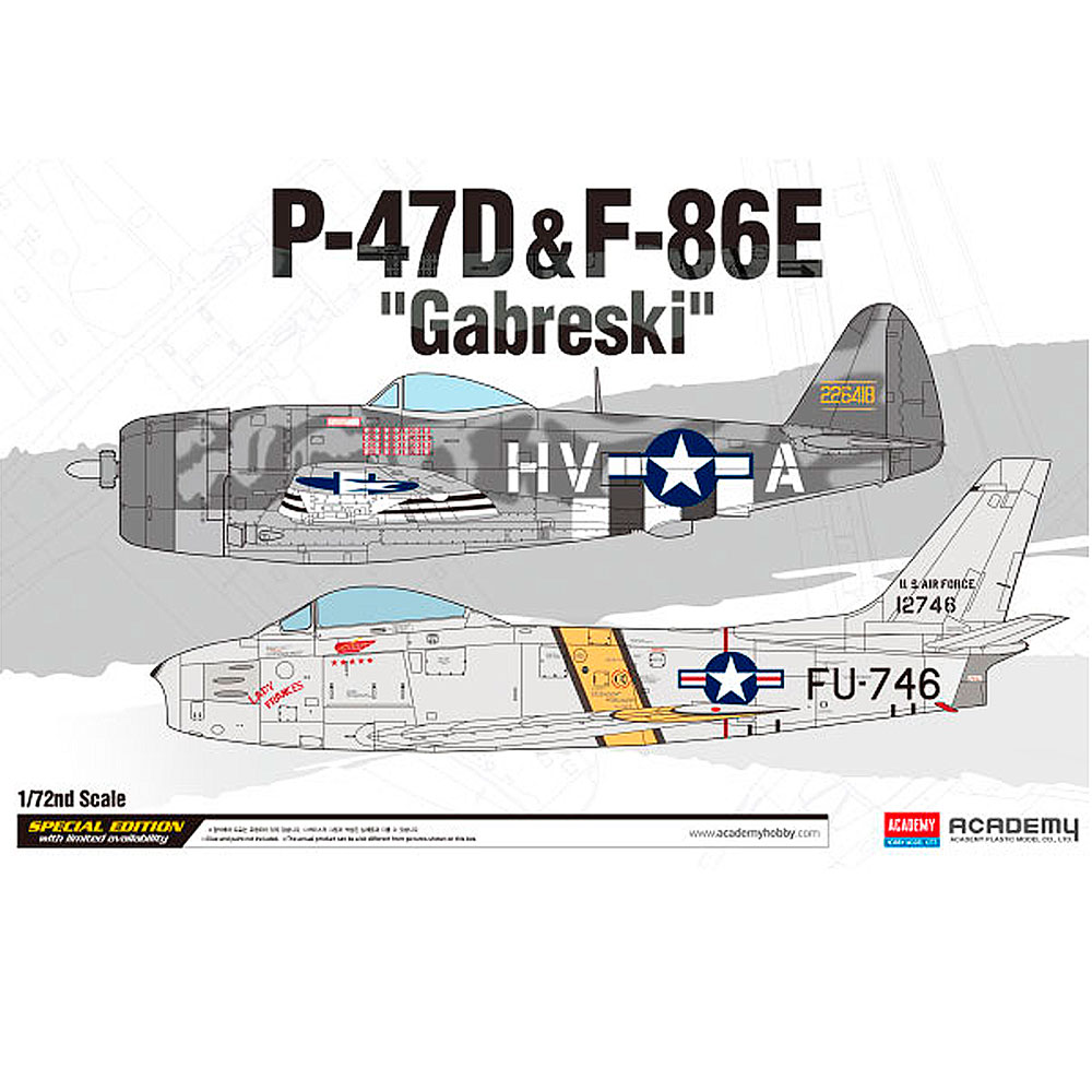Academy Avión P-47D & F-86E Gabreski 1/72