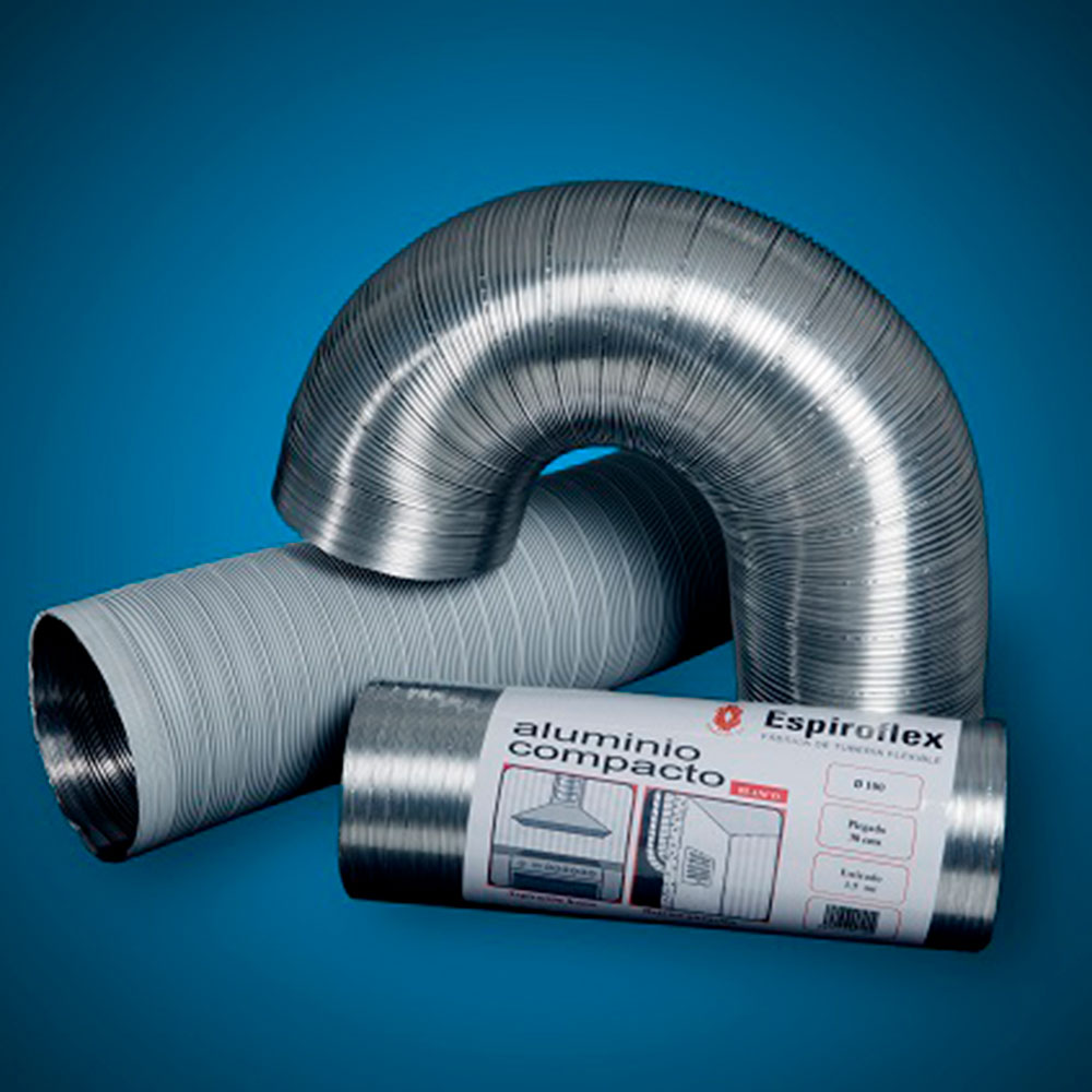 Parpadeo Ánimo Insignificante Tubo Aluminio corrugado flexible compactado 100mm. diámetro (2 metros) |  Comprar en SERVEI ESTACIÓ