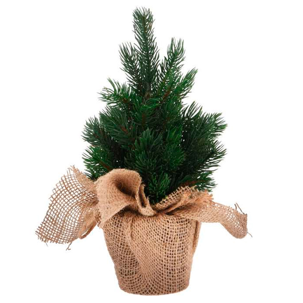 Arbol de Navidad en Recipiente de Yute 30cm.