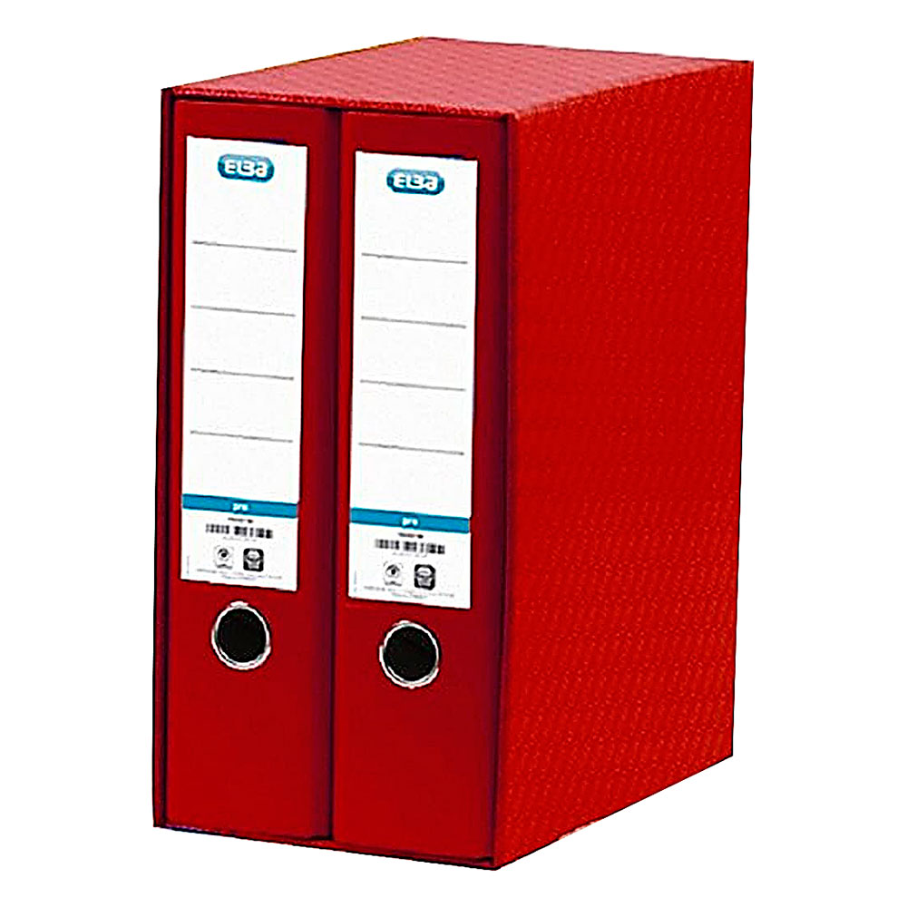 Box 2 Archivadores Palanca Ancho A4 Rojo 