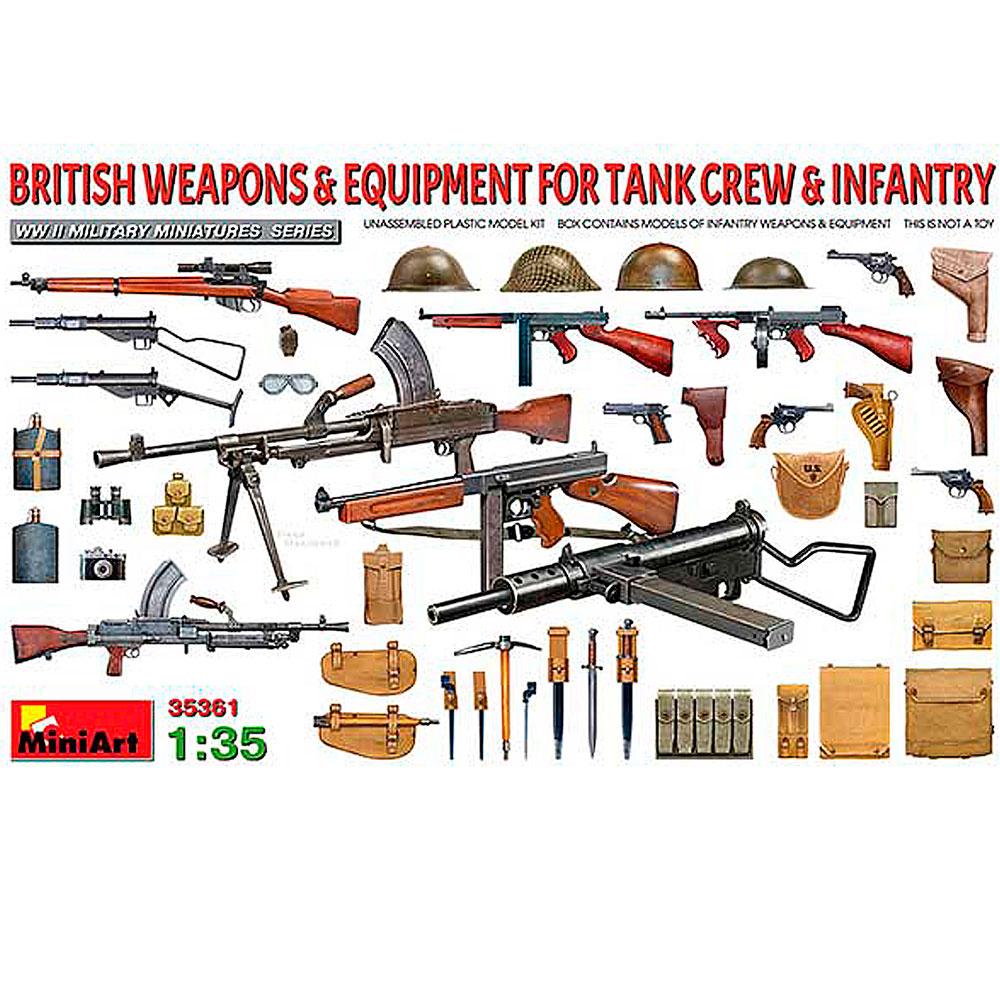 Armamento y Equipamiento de Infantería y Tanque Gran Bretaña 1/35