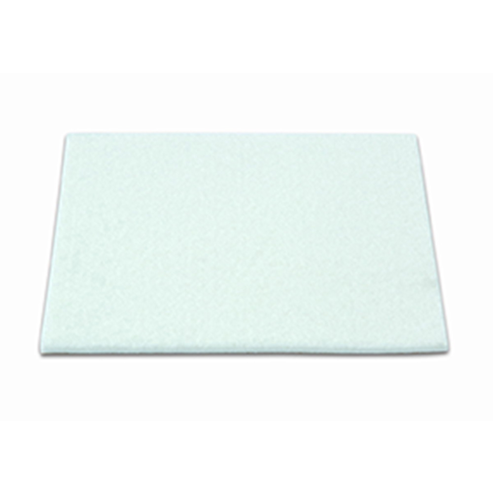 Deslizadores Fieltro 100x85 Mm / Blanco. Blister 1 Rectángulo