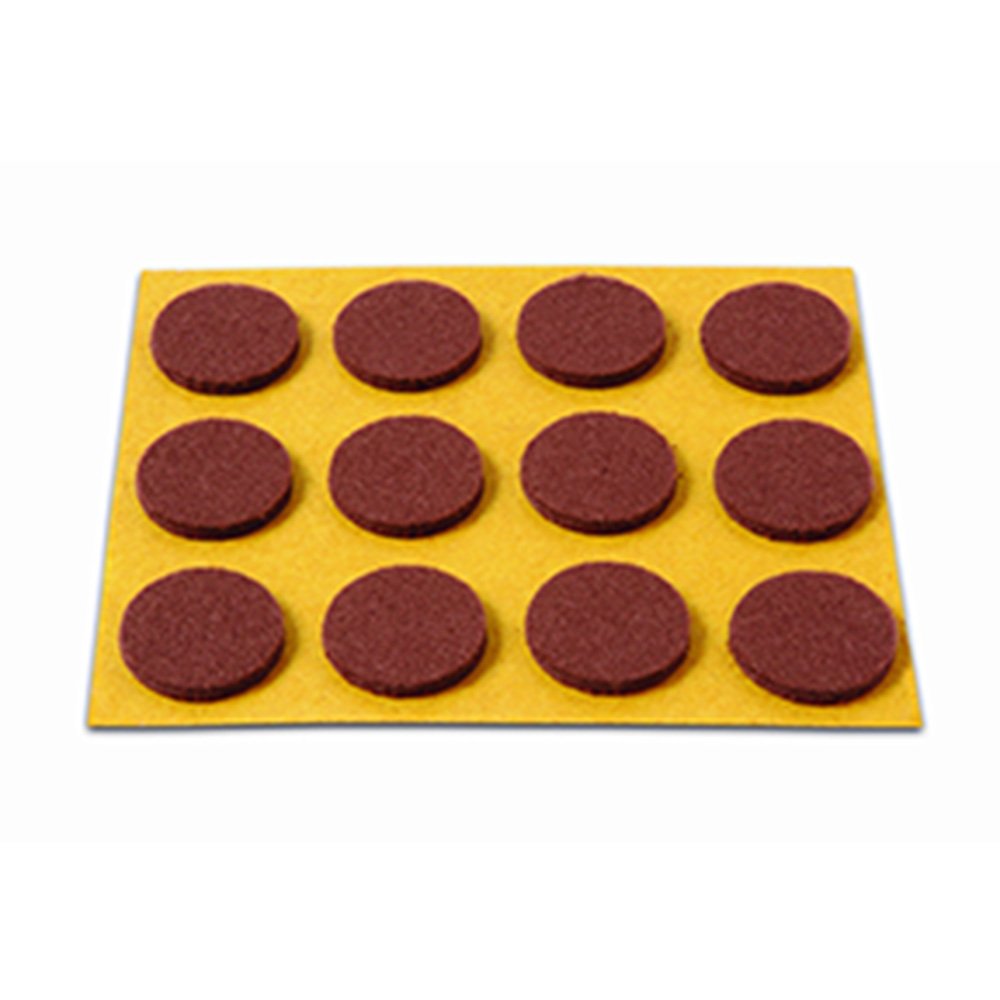 Deslizadores Ø 20 Mm / Marrón. Blister 12 Discos