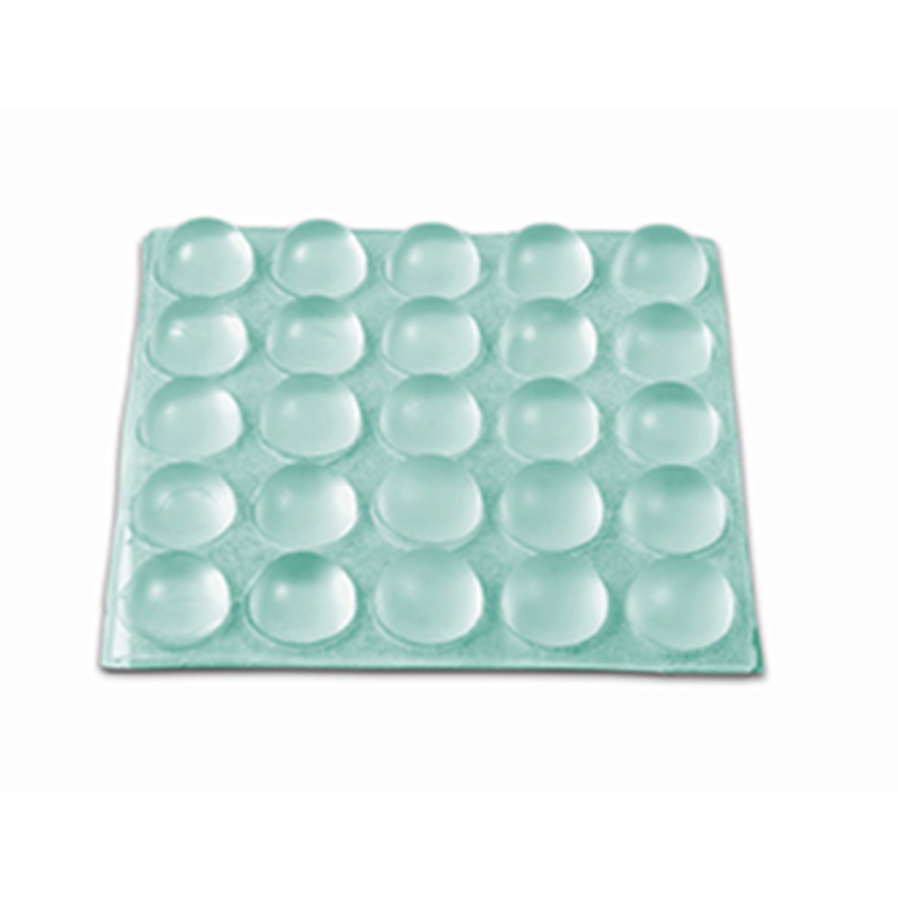 Gotas Protectoras Adhesivas. Ø10 Mm Alto 5 Mm / Transparente.Blister 25 Past.