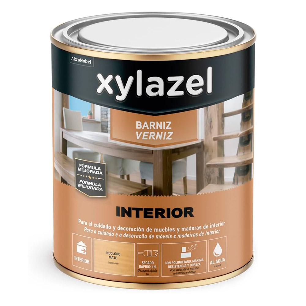 Xylazel Barniz Interior Satinado Incoloro 750 ml