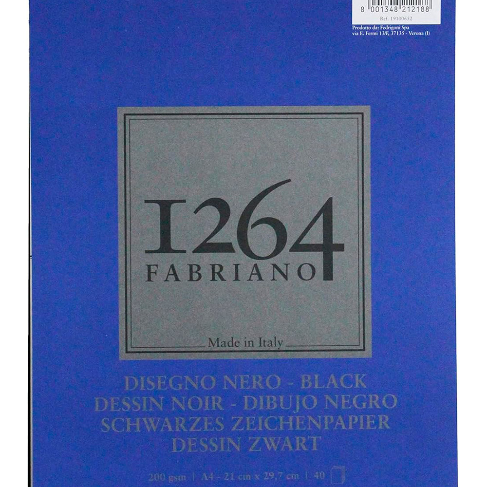 Bloc Black Drawing A4 200g Spi. 40sh