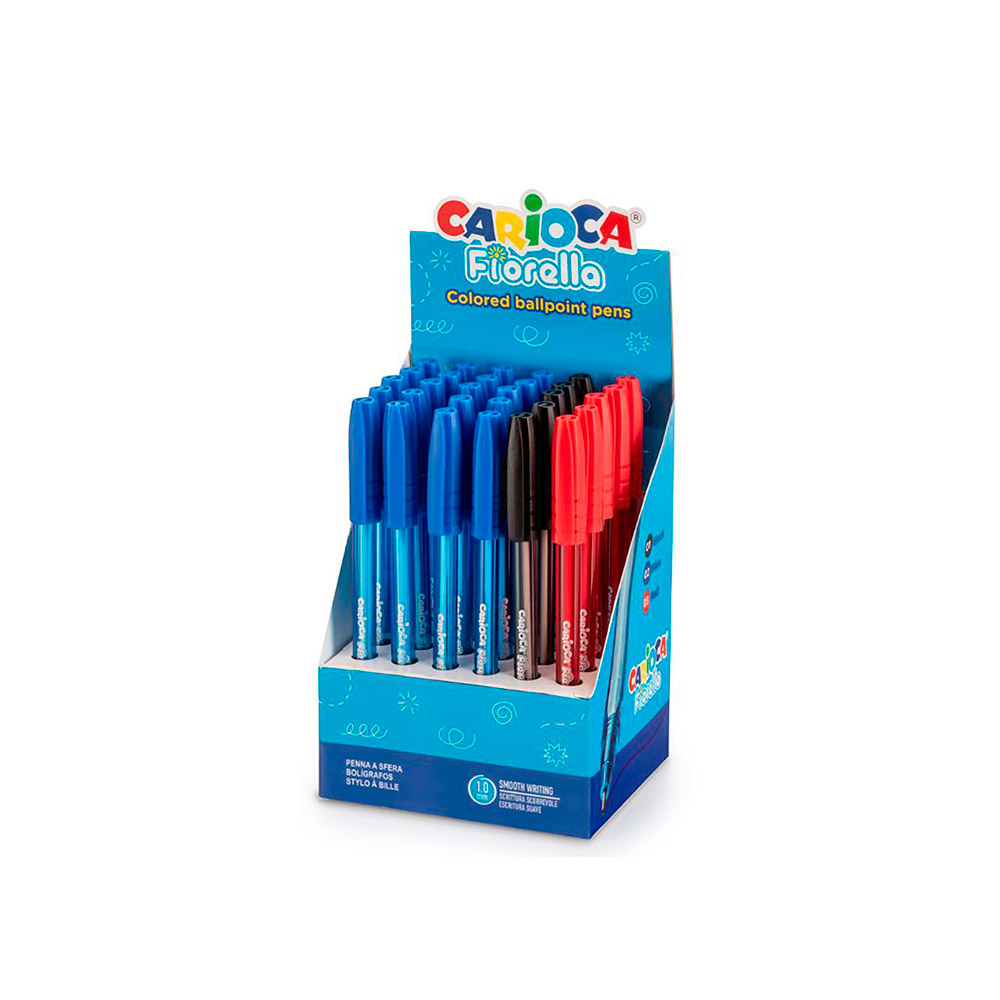 Bolígrafo Fiorella Azul, Negro y Rojo