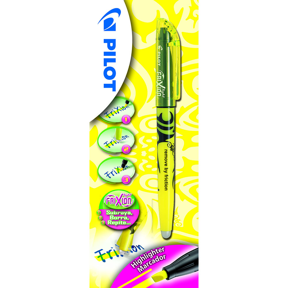Rotulador Fluorecente Borrable Amarillo