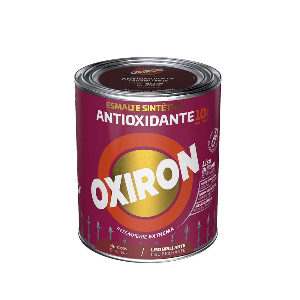 Oxiron Esmalte Antioxidante Liso Brillante Burdeos 0,75l