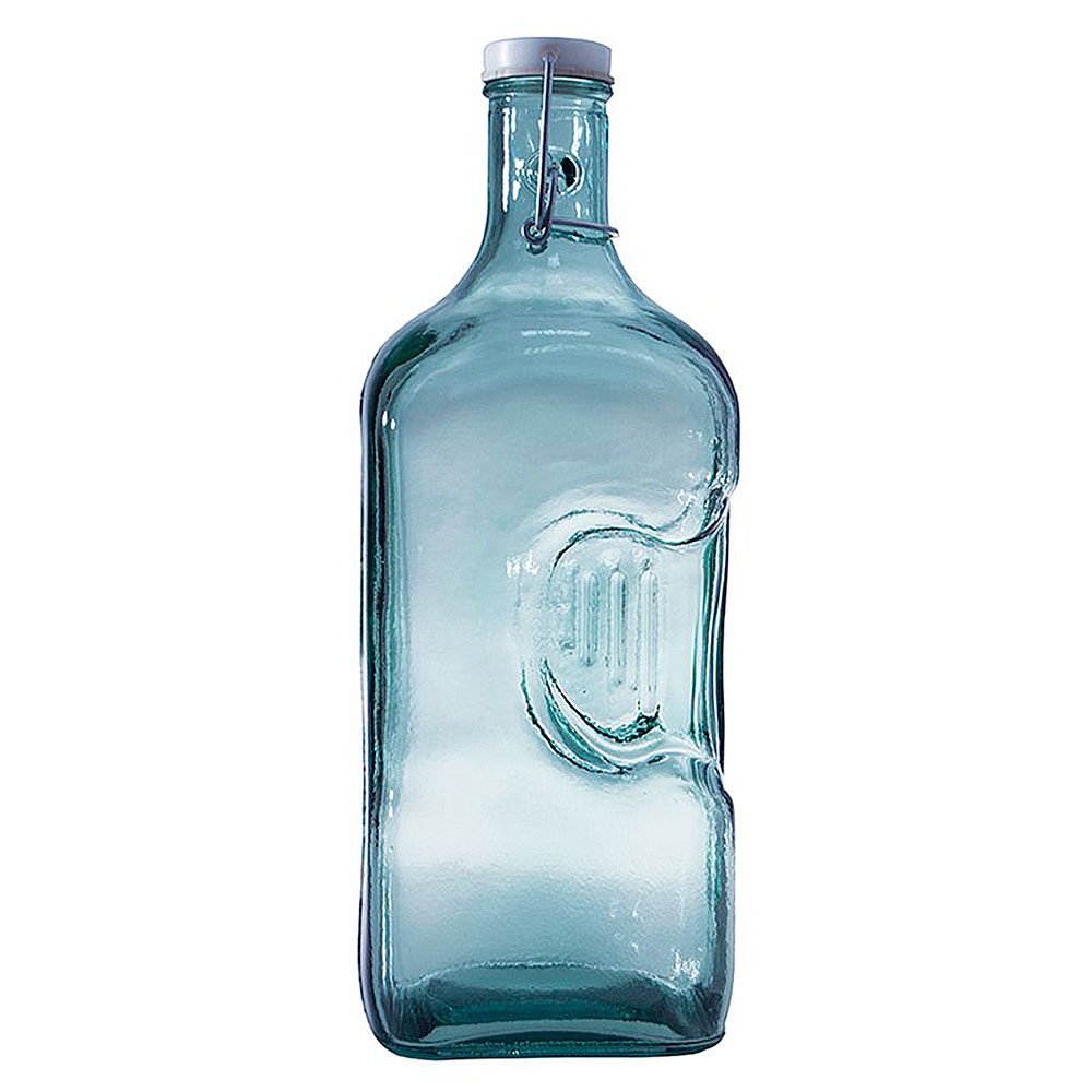 Botella Frigorífico Cristal Azul 2 l