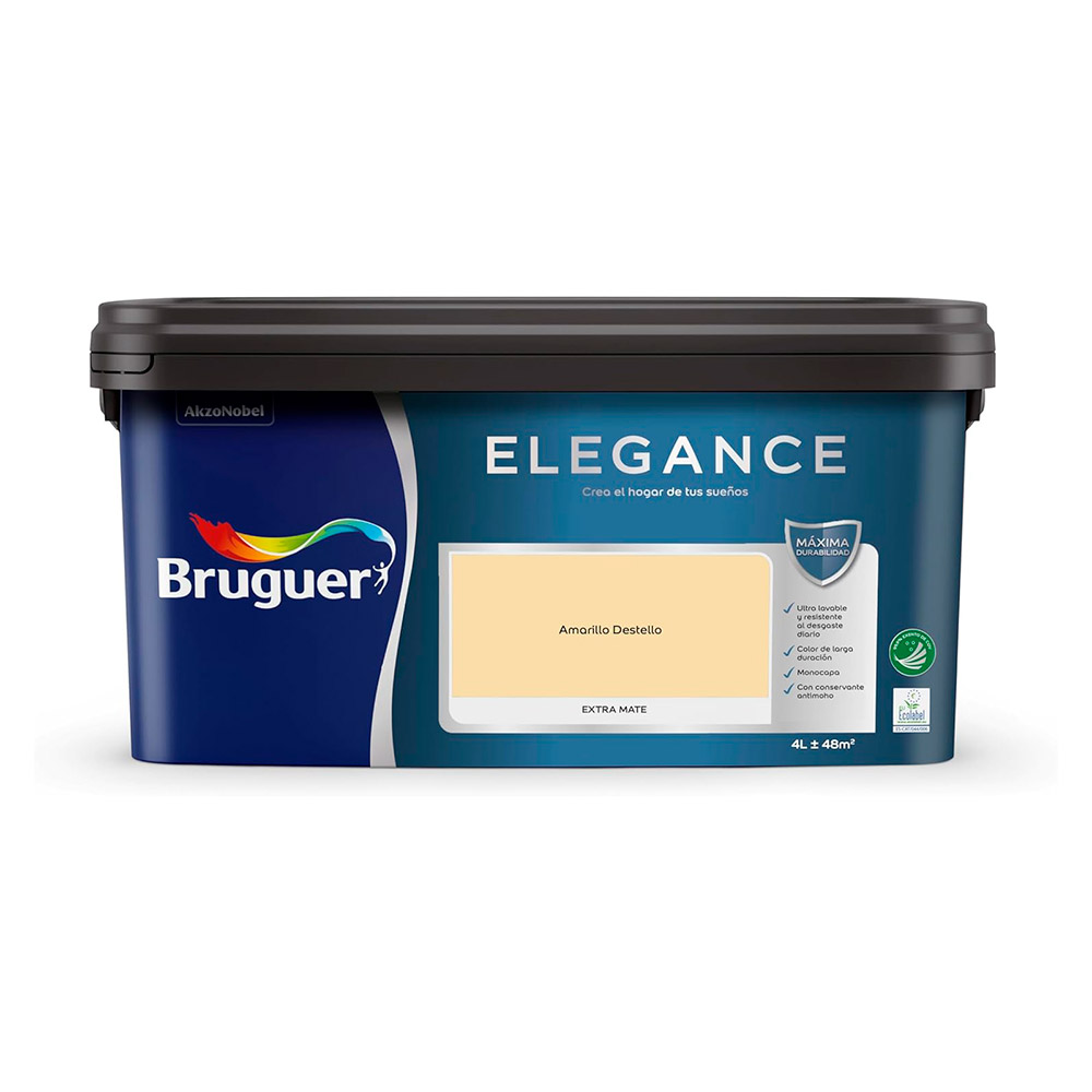 Pintura Bruguer Elegance Amarillo Destello 4 l