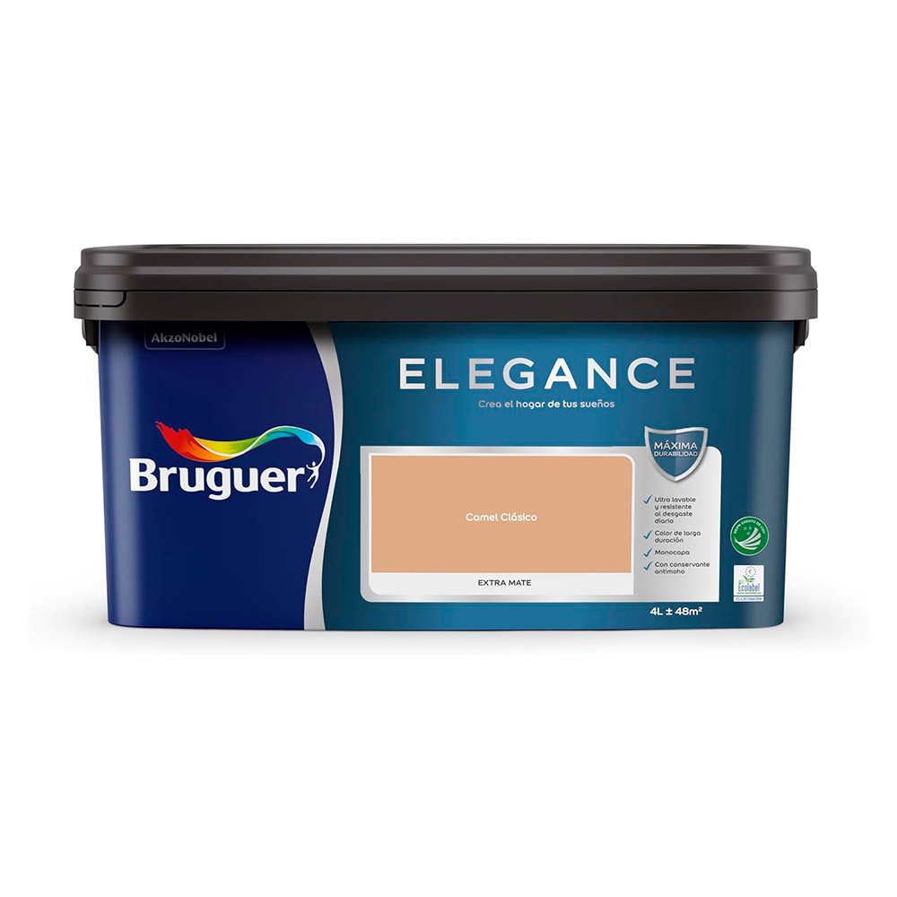 Pintura Bruguer Elegance Camel Clásico 4 l