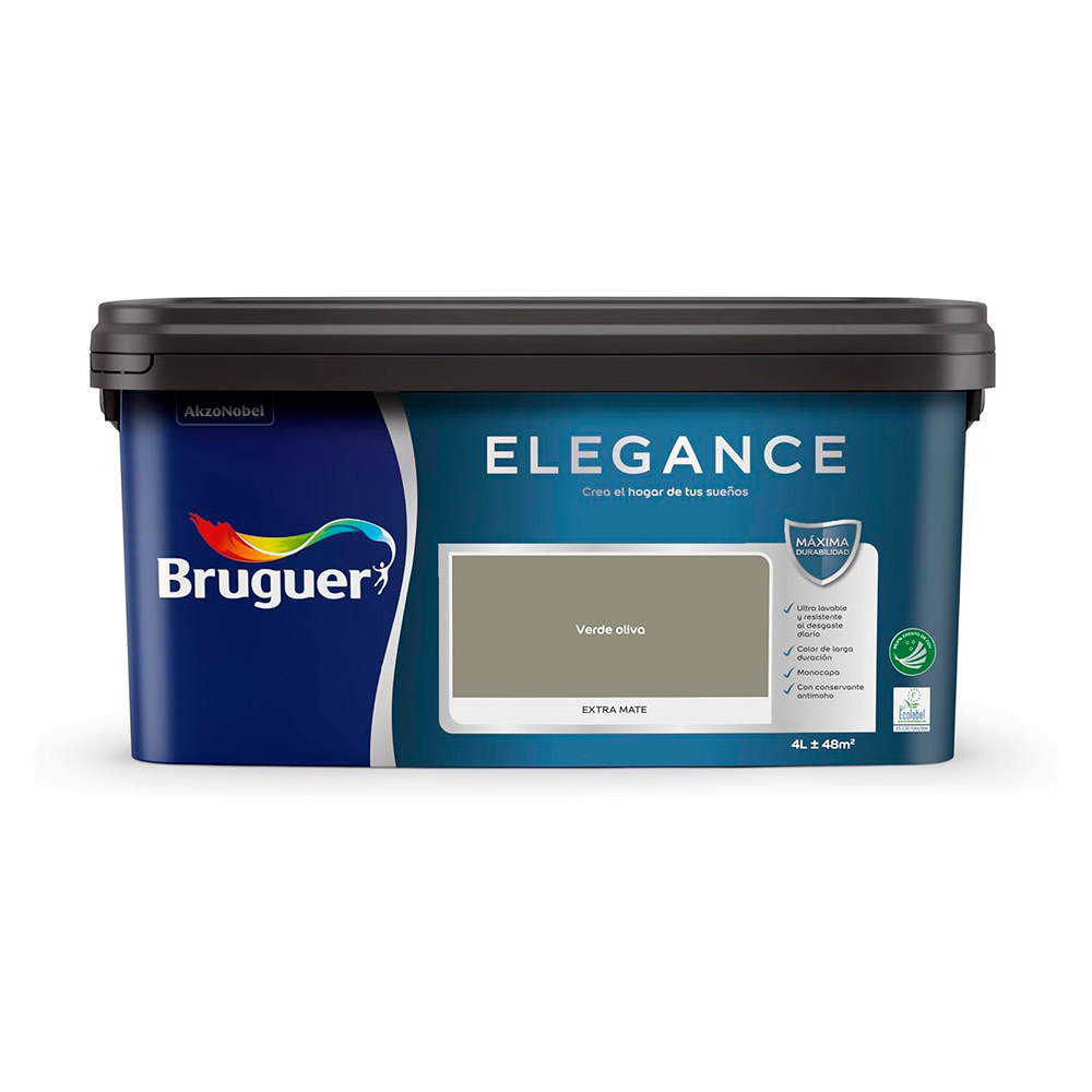 Pintura Bruguer Elegance Verde Oliva 4 l
